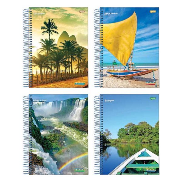 Caderno 1/4 espir c.dura 200f Tilibra D+ - unidade