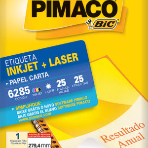 ETIQUETA PIMACO CR-6285 2794X2156 25 FOLHAS