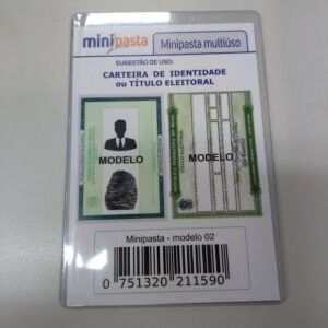 PORTA DOC MINI PASTA PARA RG OU TITULO