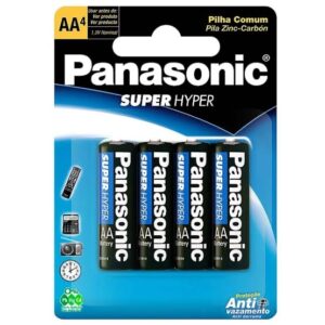 PILHA PANASONIC COM PEQUENO COM 4 UNID