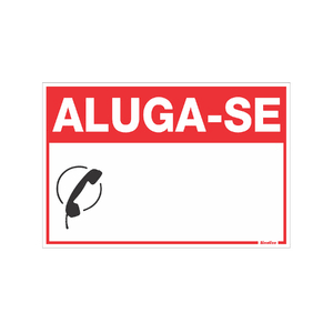 PLACA ADM. ALUGA-SE (16261)