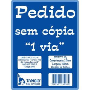 TALÃO TAMOIO PARA PEDIDO 1V 154X215 REF:1008 50F