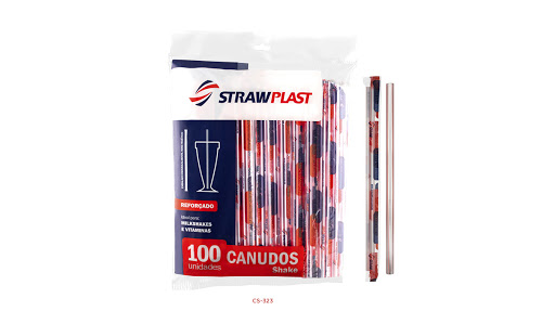 CANUDO STRAWPLAST BIODEGRADÁVEL SHAKE TRANSPARENTE CANUDÃO (PCT COM 100) 895