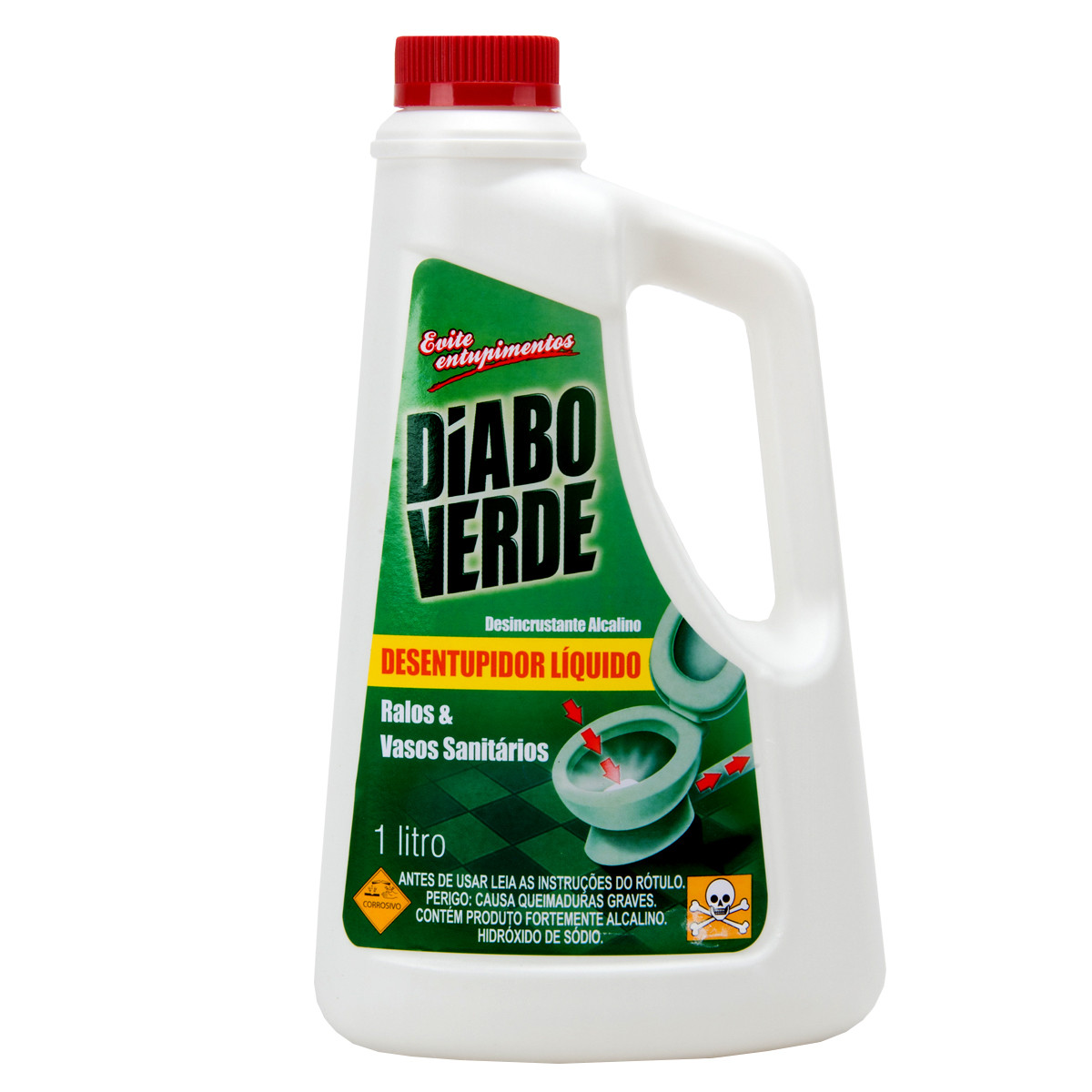 Desentupidor Diabo verde 1 litro - Bragan\u00e7a Embalagens