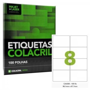 ETIQUETA COLACRILL CA4365 99,1MM X 67,7MM (CX COM100)