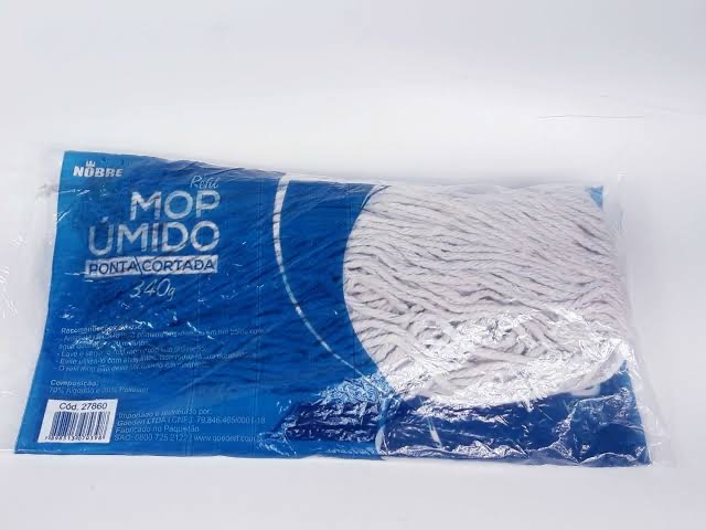 Refil para Mop Úmido 340g Ponta Dobrada Nobre