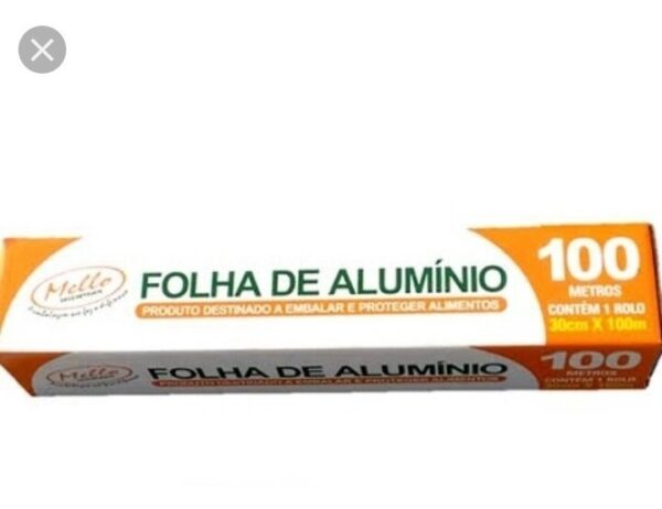 ROLO DE ALUMÍNIO MELLO G 30CNT X 100MTS