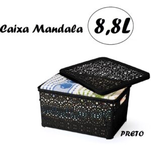 MONTE LIBANO - CAIXA MANDALA PRETA 8,8LTS