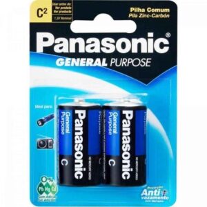 PILHA PANASONIC GENERAL PURPOSE MEDIA (COM 2 UNID)