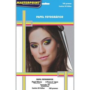 PAPEL FOTOGRAFICO INKJET A4 GLOSSY 180G (PCT C/50)