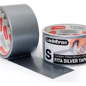 Fita silver tape 3tm cinza 48mm x 10mts