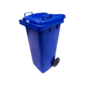 Jsn container contentor com roda sem pedal azul 120 litros