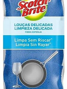 Esponja dupla face anti-aderente azul 3m pacote com 3