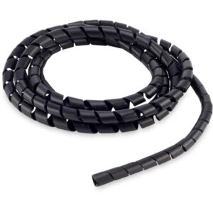 Organizador de cabos espiral 12mm 3mts preto