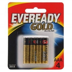 Pilha eveready alcalina gold aaa pacote com 4