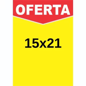 Pleno cartaz oferta 15x21cm