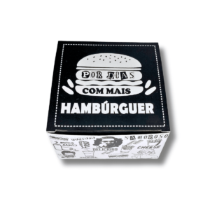 Pluma caixa para hamburguer