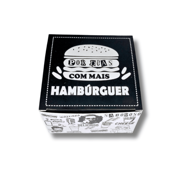 Pluma caixa para hamburguer