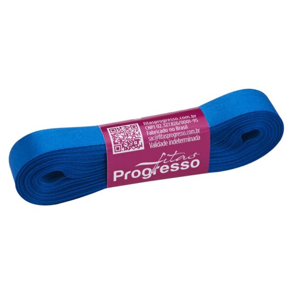 Progresso fita cetim simples 15 mm azul royal 10mts