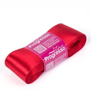 Progresso fita cetim simples 38 mm vermelho 10mts