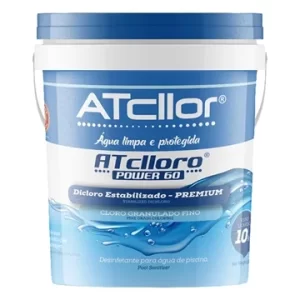 Atcllor cloro para piscina power 60 balde com 10kg