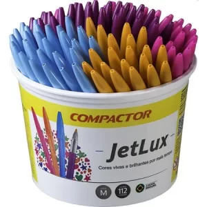 Caneta esferográfica jet lux sortida compactor