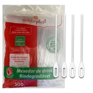 Mexedor drink golden 11cm pacote com 500