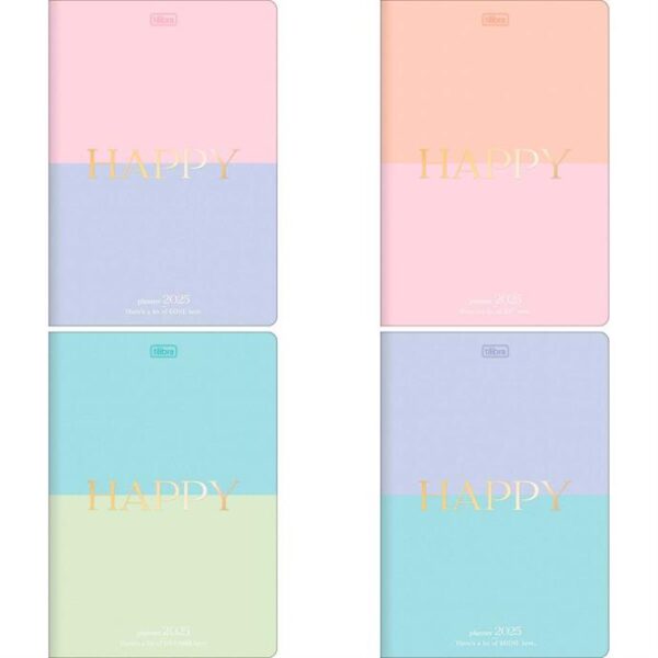 Agenda Planner 2025 Tilibra Happy Gramp 20 folhas 90G 178X254mm - TILIBRA