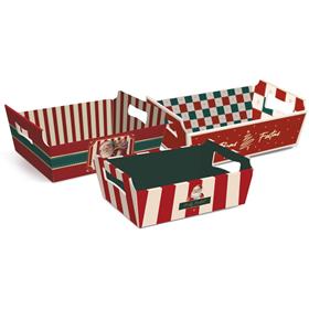 Cesta de papel Natal Cromus G 32X24X11cm