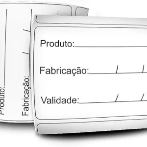 Etiqueta para produto com validade 03x06cm - rolo com 22 mts