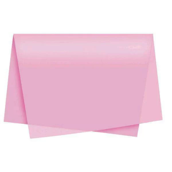 Papel de seda rosa 48x60cm 20g pacote com 100