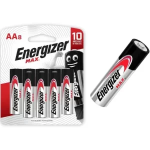 Pilha Energizer Max AAA pacote com 8 unidades