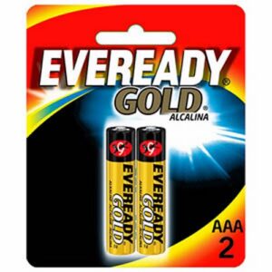 Pilha Eveready Gold palito AAA pacote com 2 unidades