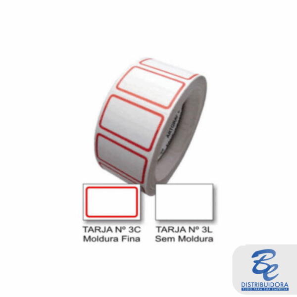 Etiqueta 3L 30x40mm rolo com 250un