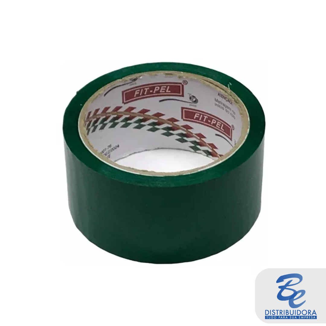 Fita Adesiva Colorida 48mm X 45m Verde - rolo