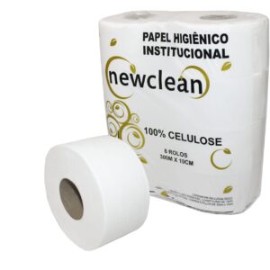 ECOMINAS - PAPEL HIG ROLAO 300MTS 100% CELULOSE (FD C/08)
