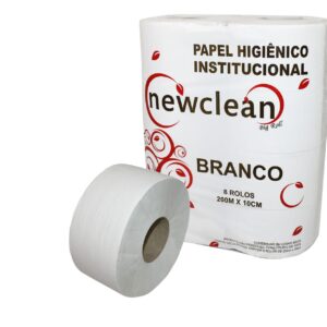 Papel Higiênico Rolão Ecominas Simples 300m – Branco – Fardo com 8 Rolos