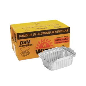 Bandeja de Alumínio Wyda 135ml (DSM100) – Caixa com 100 Unidades