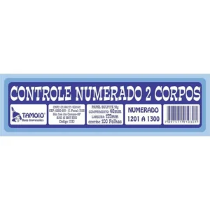 Talão Dois Corpos Tamoio – 2 Vias – 50 Jogos (50x02) – Unidade