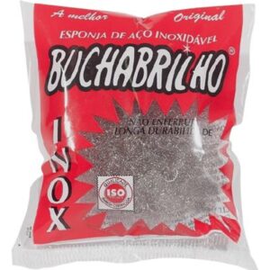 Esponja de Aço Inox Buchabrilho Mil Aromas - Unidade (Não Enferruja)