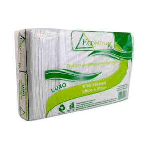 Papel Toalha Interfolhado Ecominas Luxo 21x23 – Pacote com 1000 Folhas