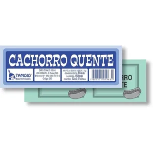 Ficha de Consumo Tamoio – Cachorro-Quente – Bloco com 50 Folhas – Unidade