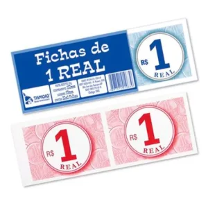 Ficha de Consumo Tamoio – Valor R$ 1,00 – Bloco com 50 Folhas – Unidade