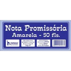 Talão de Nota Promissória Tamoio – 50 Folhas – Unidade