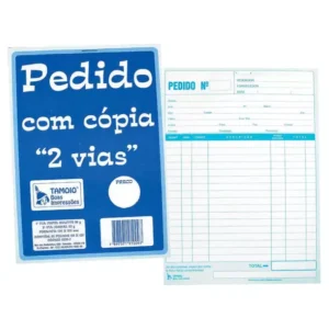 Talão de Pedido Tamoio – 2 Vias – 213mm x 163mm – 25 Jogos