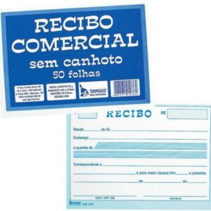 Talão de Recibo Tamoio Sem Canhoto – 50 Folhas – Unidade