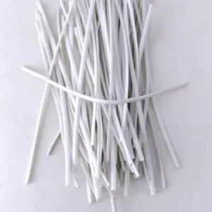 Fecho Plástico (Araminho) Branco 10cm – Venda por Quilo (Aprox. 1.900 unidades)