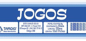 Ficha de Jogos Tamoio – Bloco com 50 Folhas – Unidade