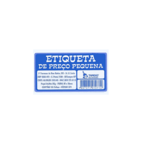 Talão para Etiqueta Pequena Tamoio – 100 Folhas – Unidade