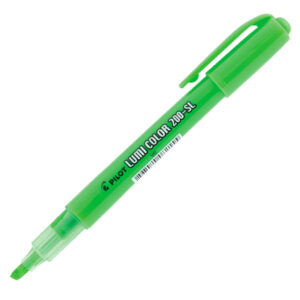 Marca Texto Pilot Lumicolor Verde Fluorescente – Ponta Chanfrada – Unidade